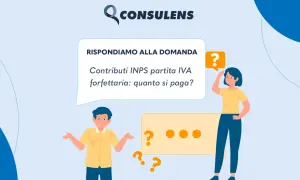 Due persone perplesse si chiedono quanto pagare di contributi INPS con partita IVA forfettaria.