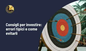 Bersaglio con frecce, metafora per evitare errori negli investimenti finanziari.