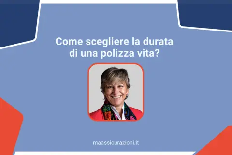 Donna sorridente in un'immagine che chiede "Come scegliere la durata di una polizza vita?".