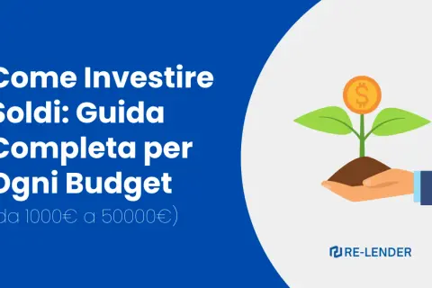 Guida completa su dove investire soldi, da 1000€ a 50000€. Una mano offre terra con una piantina che cresce, con una moneta d'oro in cima.