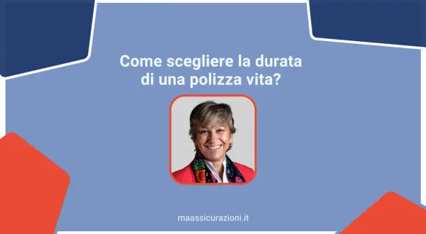 Donna sorridente in un'immagine che chiede "Come scegliere la durata di una polizza vita?".