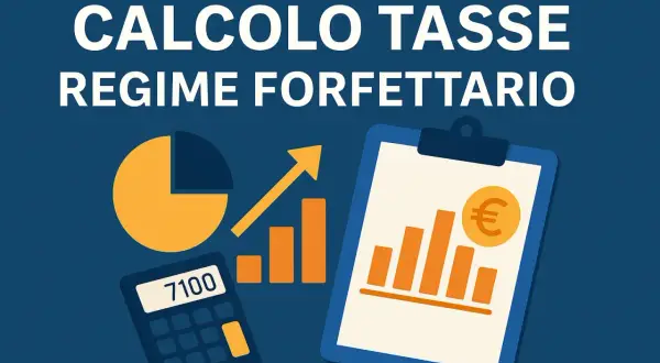 Calcolo tasse regime forfettario: grafici, calcolatrice e simbolo euro. Ideale per chi ha un fatturato di 200.000 euro.