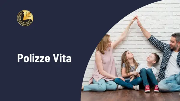 Famiglia unita sotto un tetto formato dalle mani, simbolo di protezione e futuro. Le polizze vita offrono serenità.